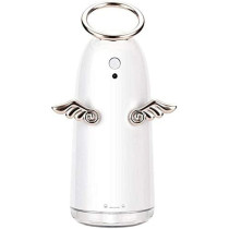 UK PLUS Mini Humidifier 230Ml Portable Hand-Held Usb Humidifier With 4-Hour Auto Shut-Off & Colorful Night Light Mute Humidification Cute Angel Ultrasonic Cool Mist Humidifier (Gold)