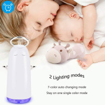 UK PLUS Mini Humidifier 230Ml Portable Hand-Held Usb Humidifier With 4-Hour Auto Shut-Off & Colorful Night Light Mute Humidification Cute Angel Ultrasonic Cool Mist Humidifier (Gold)