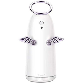 UK PLUS Mini Humidifier 230Ml Portable Hand-Held Usb Humidifier With 4-Hour Auto Shut-Off & Colorful Night Light Mute Humidification Cute Angel Ultrasonic Cool Mist Humidifier (Pink)