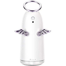 UK PLUS Mini Humidifier 230Ml Portable Hand-Held Usb Humidifier With 4-Hour Auto Shut-Off & Colorful Night Light Mute Humidification Cute Angel Ultrasonic Cool Mist Humidifier (Pink)