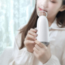 UK PLUS Mini Humidifier 230Ml Portable Hand-Held Usb Humidifier With 4-Hour Auto Shut-Off & Colorful Night Light Mute Humidification Cute Angel Ultrasonic Cool Mist Humidifier (Pink)