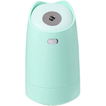 UK PLUS Mini Humidifier 280Ml Portable Hand-Held Usb Humidifier With 4-Hour Auto Shut-Off & Colorful Night Light Mute Humidification Cute Ultrasonic Cool Mist Humidifier (Green)