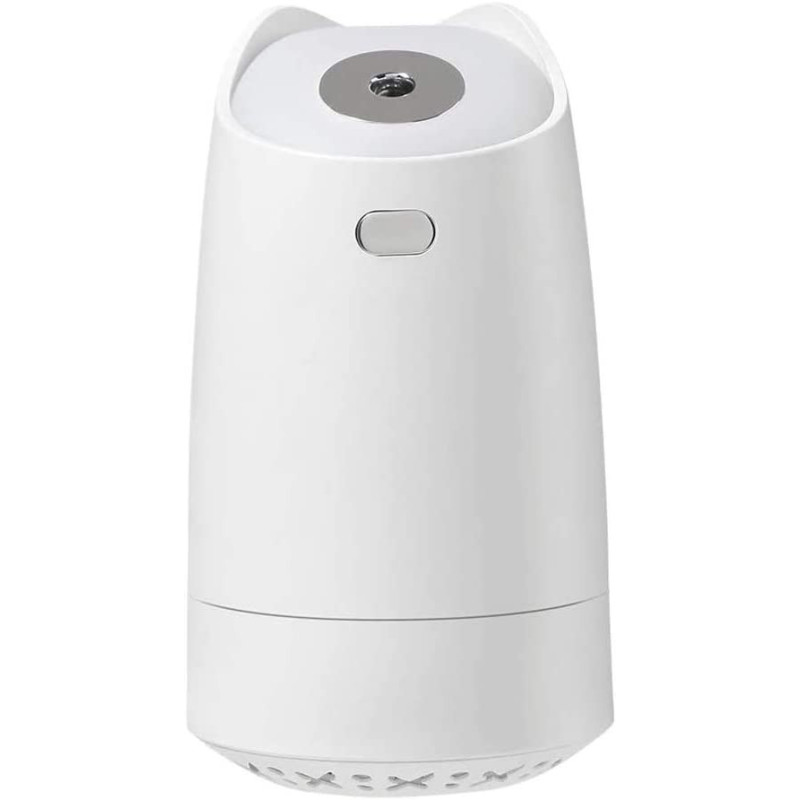 UK PLUS Mini Humidifier 280Ml Portable Hand-Held Usb Humidifier With 4-Hour Auto Shut-Off & Colorful Night Light Mute Humidification Cute Ultrasonic Cool Mist Humidifier (White)