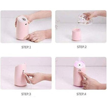 UK PLUS Mini Humidifier 280Ml Portable Hand-Held Usb Humidifier With 4-Hour Auto Shut-Off & Colorful Night Light Mute Humidification Cute Ultrasonic Cool Mist Humidifier (White)