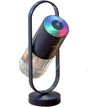 UK PLUS Mini Portable Humidifier Cool Mist, 7-Color Led Night Light Humidifiers, Auto Shut-Off, Super Quiet, Personal Humidifier For Bedroom Home Desk Office Cartoon Air Humidifier (Blue)