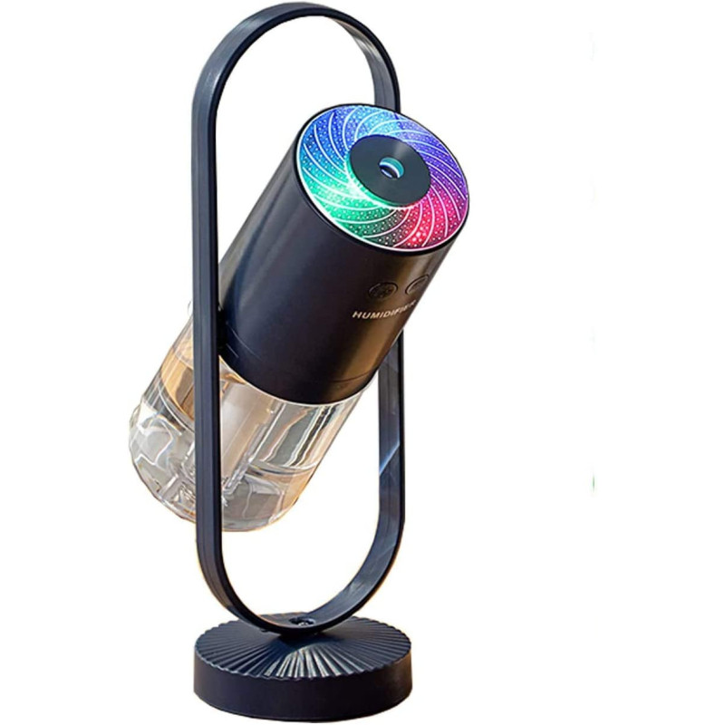 UK PLUS Mini Portable Humidifier Cool Mist, 7-Color Led Night Light Humidifiers, Auto Shut-Off, Super Quiet, Personal Humidifier For Bedroom Home Desk Office Cartoon Air Humidifier (Blue)
