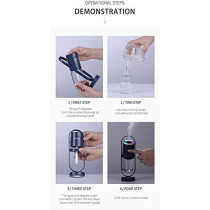UK PLUS Mini Portable Humidifier Cool Mist, 7-Color Led Night Light Humidifiers, Auto Shut-Off, Super Quiet, Personal Humidifier For Bedroom Home Desk Office Cartoon Air Humidifier (Light Blue)