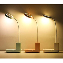 UK PLUS Led Desk/Table Lamp Usb Night Lamp For Home And Office With Stationery Holder