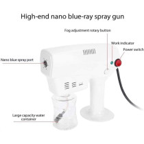 UK PLUS Portable Anion Blu-Ray Nanometer Spray Gun, Handheld Steam Gun Hair Coloring, With 260Ml Large Capacity Spray Bottle Penetrating Hair Roots And Deep Layer Replenishment