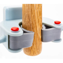 Melshida Walmeck Wall Mounted Mop Holder Brush Broom Hanging Clip Storage Rack