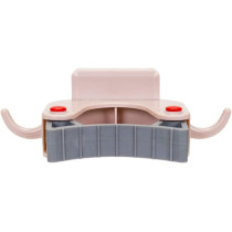 Melshida Walmeck Wall Mounted Mop Holder Brush Broom Hanging Clip Storage Rack