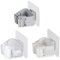 UK PLUS Mop Broom Holder Wall Mounted Organizer Self Adhesive Storage Rack Hangers (2Pcs)