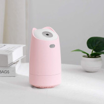 UK PLUS Mini Humidifier 280Ml Portable Hand-Held Usb Humidifier With 4-Hour Auto Shut-Off & Colorful Night Light Mute Humidification Cute Ultrasonic Cool Mist Humidifier (Pink)