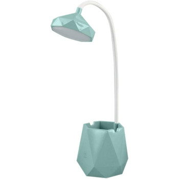 UK PLUS Led Lamp Polygonal Flexible Touch-Sensitive Pen Holder Reading (Green)