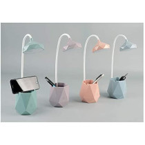 UK PLUS Led Lamp Polygonal Flexible Touch-Sensitive Pen Holder Reading (Green)
