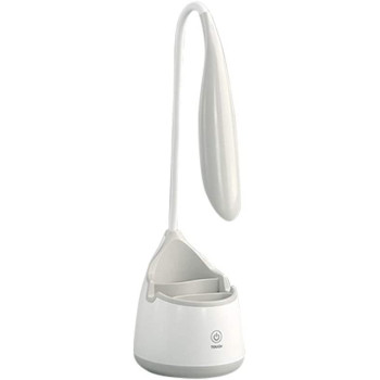UK PLUS Led Lamp Leaves Shape Flexible Touch-Sensitive Pen Holder Reading (Grey)