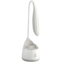 UK PLUS Led Lamp Leaves Shape Flexible Touch-Sensitive Pen Holder Reading (Grey)