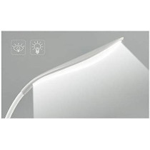 UK PLUS Led Lamp Leaves Shape Flexible Touch-Sensitive Pen Holder Reading (Grey)