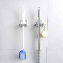 Gaocheng Durable Reusable Wall-Mounted Abs Material Mop Holder Rack For Towel Broom(Blue)