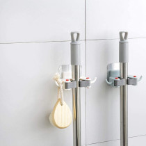 Gaocheng Durable Reusable Wall-Mounted Abs Material Mop Holder Rack For Towel Broom(Blue)