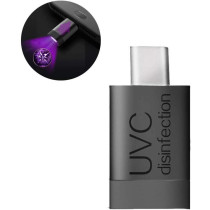 Uk Plus Mini Instant Phone Sterilizer Travel Virus Disinfection Machine For Android Type-C Interface Home Office Portable Sterilization - Type-C (Black)