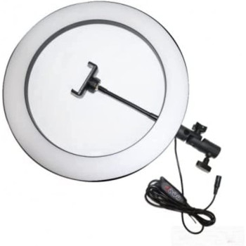 Kiaitre 10" Selfie Ring Light With 210Cm Long Tripod Stand & Cell Phone Holder - Ring Light For Iphone Android, Light Stand For Live Stream/Makeup, Youtube Video Photography(210Cm)