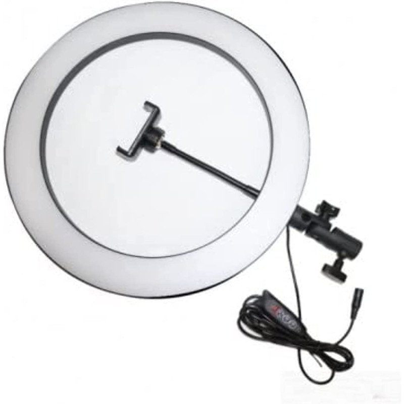 Kiaitre 10" Selfie Ring Light With 210Cm Long Tripod Stand & Cell Phone Holder - Ring Light For Iphone Android, Light Stand For Live Stream/Makeup, Youtube Video Photography(210Cm)