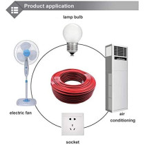 UKPLUS Rvb Electric Cable Wire, Pvc Insulated Electrical Wire Cable And Speaker Cable Wire, 2 x 2Mm