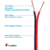 UKPLUS Rvb Electric Cable Wire, Pvc Insulated Electrical Wire Cable And Speaker Cable Wire, 2 x 2Mm