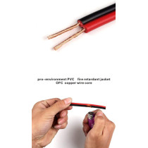 UKPLUS Rvb Electric Cable Wire, Pvc Insulated Electrical Wire Cable And Speaker Cable Wire, 2 x 2Mm
