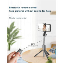 Uk Plus Wireless Bluetooth Selfie Stick For Iphone 11 Pro 7 8 For Samsung Galaxy Foldable Handheld Monopod Shutter Remote Tripod (Black)Electronics