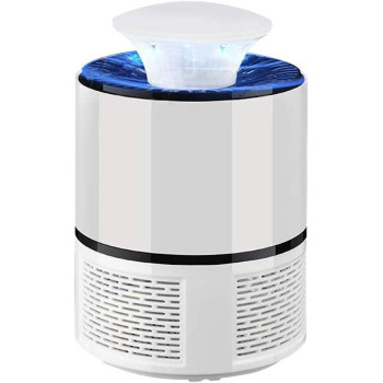 Uk Plus Indoor Electric Mosquito Killer Trap Lamp, Usb Mosquito Killer Trap Electric Uv Lamp Night Light Fly Bug Zapper Pest (White)