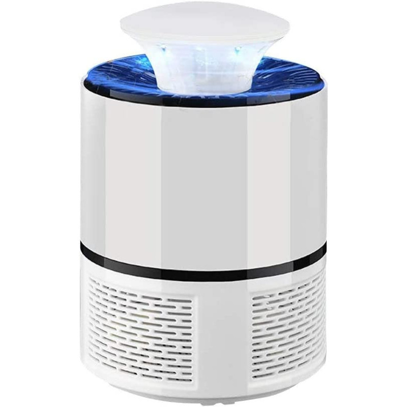Uk Plus Indoor Electric Mosquito Killer Trap Lamp, Usb Mosquito Killer Trap Electric Uv Lamp Night Light Fly Bug Zapper Pest (White)