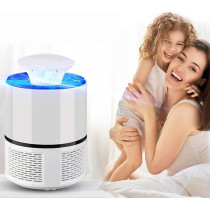 Uk Plus Indoor Electric Mosquito Killer Trap Lamp, Usb Mosquito Killer Trap Electric Uv Lamp Night Light Fly Bug Zapper Pest (White)