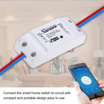 Sonoff Wifi Switch Basic Works With Alexa For Google Home Timer 10A/2200W Wireless Remote Switch For Android/Ios App Control For Electric Appliances Universal Smart Home Automation Module