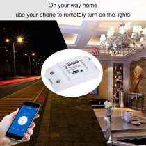 Sonoff Wifi Switch Basic Works With Alexa For Google Home Timer 10A/2200W Wireless Remote Switch For Android/Ios App Control For Electric Appliances Universal Smart Home Automation Module