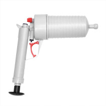 1989Candy Toilet Dredge Plug Air Power Pump Bathroom Drain Cleaner Plunger (Grey)