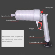 1989Candy Toilet Dredge Plug Air Power Pump Bathroom Drain Cleaner Plunger (Grey)