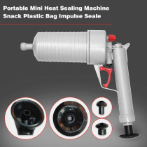 1989Candy Toilet Dredge Plug Air Power Pump Bathroom Drain Cleaner Plunger (Grey)