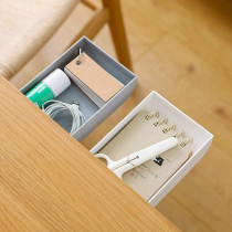 Amaae 2Pcs Pencil Drawer Under Desk, Self-Adhesive Table Drawer Organizer, Hidden Desktop Pencil Tray, Office Home Desk Vanity Storage Box, School Table Bottom Pop-Up Pen Holder(Grey)Kitchen
