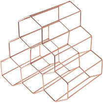 Metal Wine Rack (Rose Gold)Kitchen