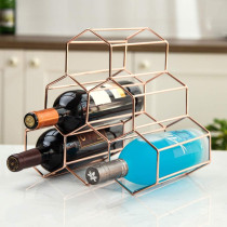 Metal Wine Rack (Rose Gold)Kitchen