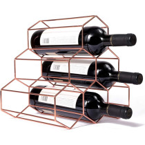Metal Wine Rack (Rose Gold)Kitchen