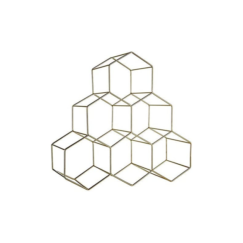 Light F Honeycomb Nest Wine Rack, Hexagon Modern Design, Stackable Wine Rack, Free Standing Metal Portable, Modern Minimalistic Design, Wine Lovers,B