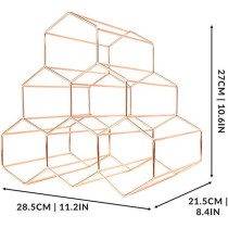 Light F Honeycomb Nest Wine Rack, Hexagon Modern Design, Stackable Wine Rack, Free Standing Metal Portable, Modern Minimalistic Design, Wine Lovers,B