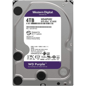 Western Digital 4Tb Hard Drive For Cctv Surveillance, Purple