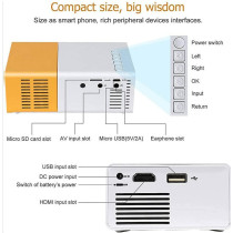 Led Mini Projector Compatible With Smartphones, Pc, Laptop For Large Screen Viewing, Hdmi, Usb, Tf Car