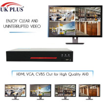 UK PLUS 1080P 8Ch Home Security Camera System, Surveillance Dvr Kit With 4 Dome Camera/Indoor Camera & 4 Bullet Camera/Outdoor Cameras