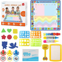100 X 100 Cm Extra Large Aqua Magic Doodle Mat, Colorful Educational Water Drawing Doodling Mat Coloring Mat For Kids Toddlers Boys Girls Age Of 2 3 4 5 6 7 8