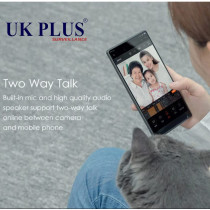 UK PLUS Panoramic Vr Ip Camera 2 Megapixel 1080P Wireless Wifi Security Indoor Camera Super Wide Angle Support Ir Night Motion Detection 360 View
